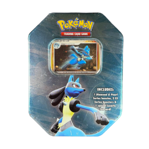 Lucario LV.X 8-Sided Tin