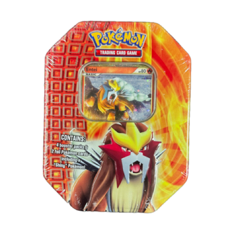Shiny Entei 8-Sided Tin