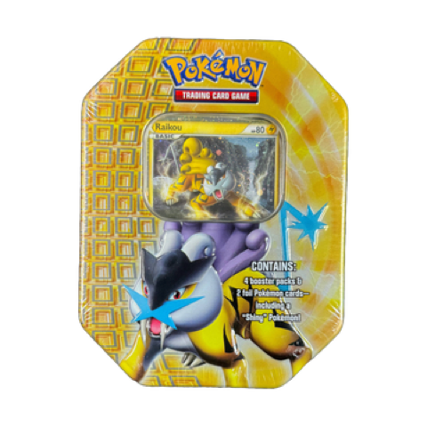 Shiny Raikou 8-Sided Tin