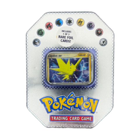 Zapdos ex 8-Sided Tin