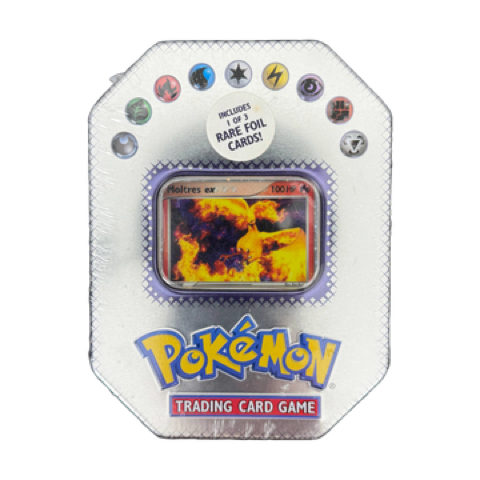 Moltres ex 8-Sided Tin