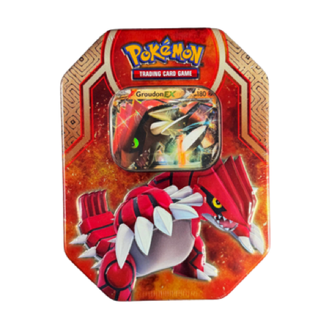 Groudon-EX 8-Sided Tin — Legends of Hoenn