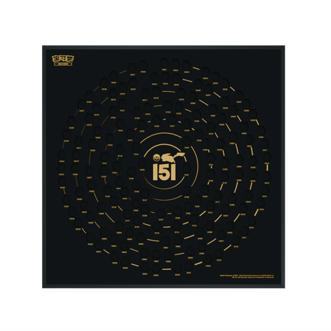 Collect 151 Coin Collection Art Display Frame Black Edition