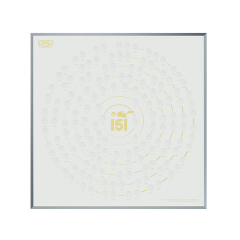 Collect 151 Coin Collection Art Display Frame White Edition