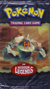 EX Hidden Legends Sobre de refuerzo — Regirock