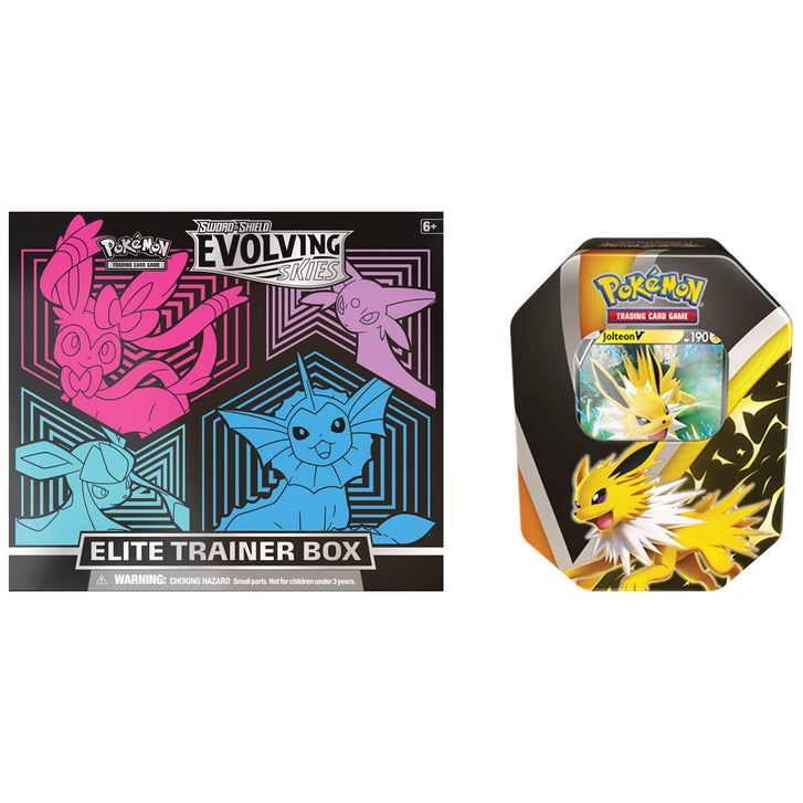 Evolving Skies ETB + 雷伊布 V window 铁盒 — Costco