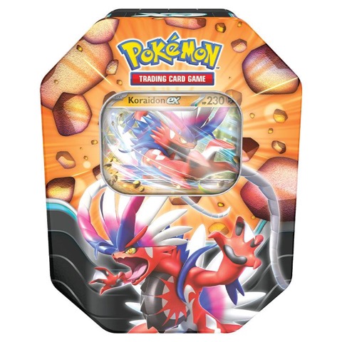 Koraidon ex 8-Sided Tin — Slashing Legends