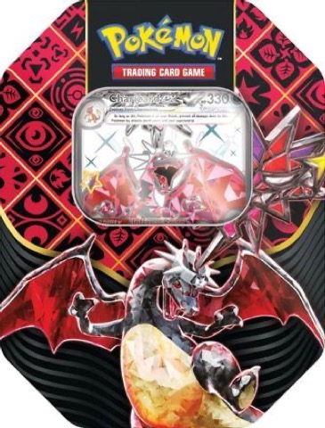Charizard ex 8-Sided Tin — Paldean Fates