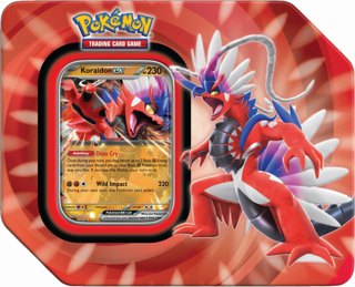 Koraidon ex 6-Sided Tin — Paldea Legends