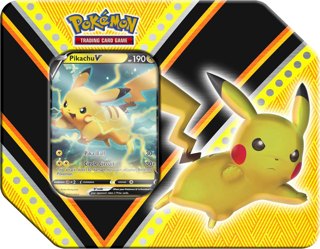 Pikachu V 6-Sided Tin