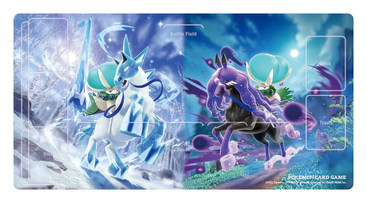 Rubber Playmat Ice Rider Calyrex / Shadow Rider Calyrex