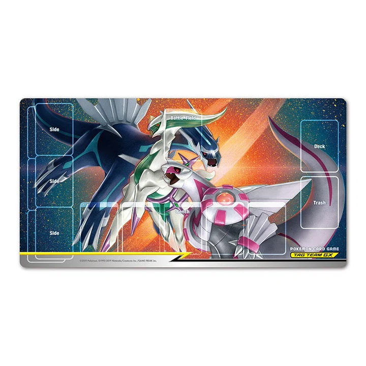 Ruber Playmat Arceus, Dialga, & Palkia Tag Team GX