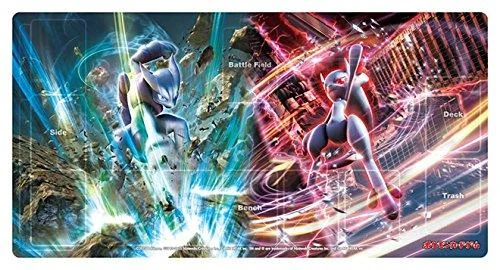 Mega Mewtwo X & Mega Mewtwo Y Rubber Playmat