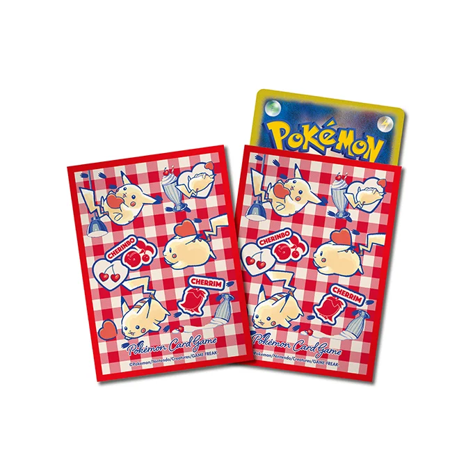 Deck Sleeves Pikachu and Heart [Red]