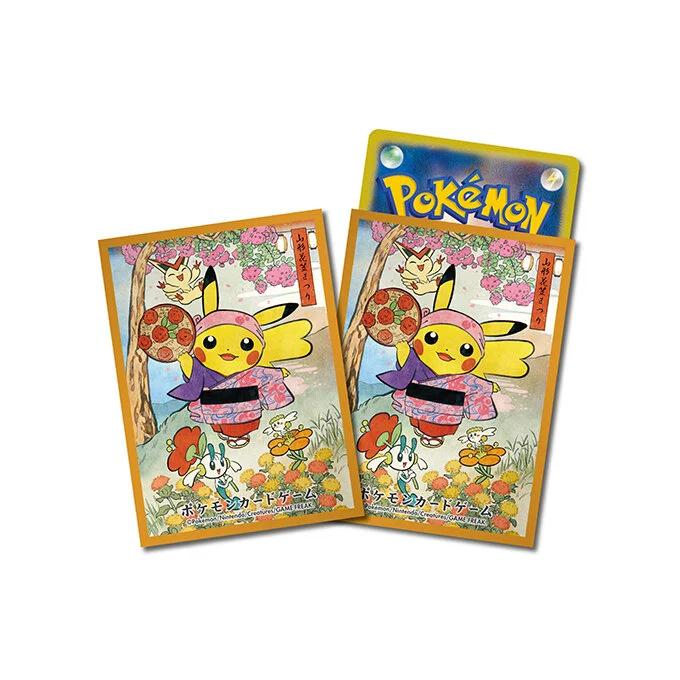 Deck Sleeves Hanagasa Festival Playing Pikachu [Orange]