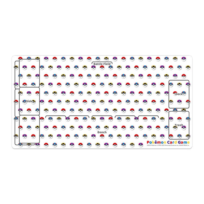 Rubber Playmat Poke Ball design