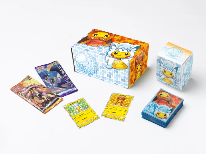 Alolan Vulpix & Vulpix Poncho-wearing Pikachu Special Box