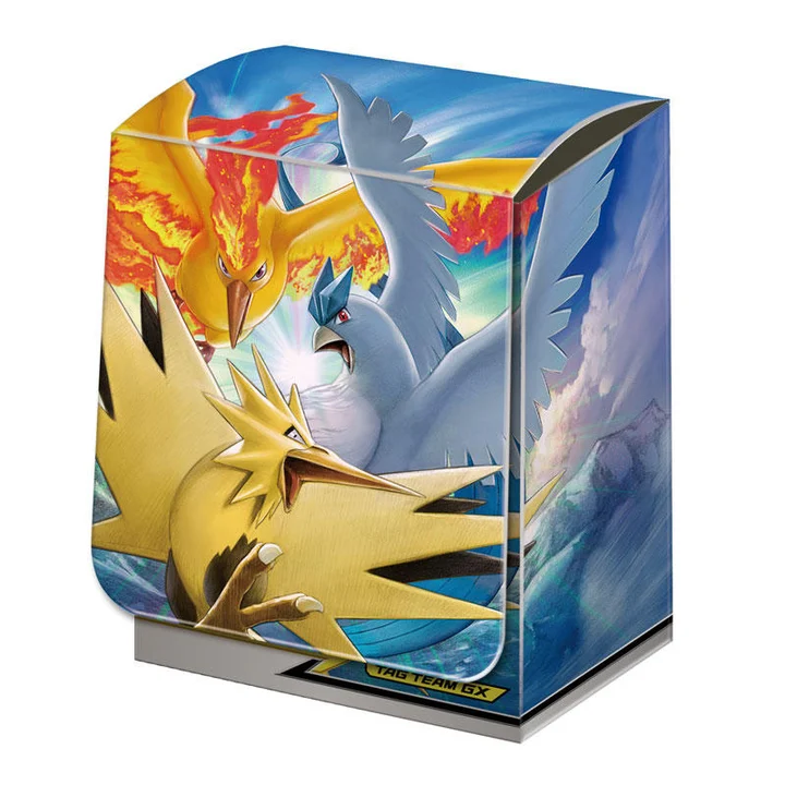 Deck Box Moltres, Zapdos, and Articuno TAG TEAM GX