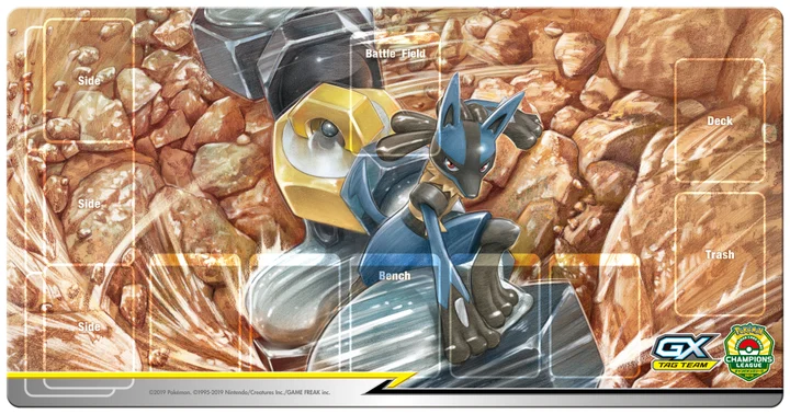 Rubber Playmat Lucario & Melmetal TAG TEAM GX