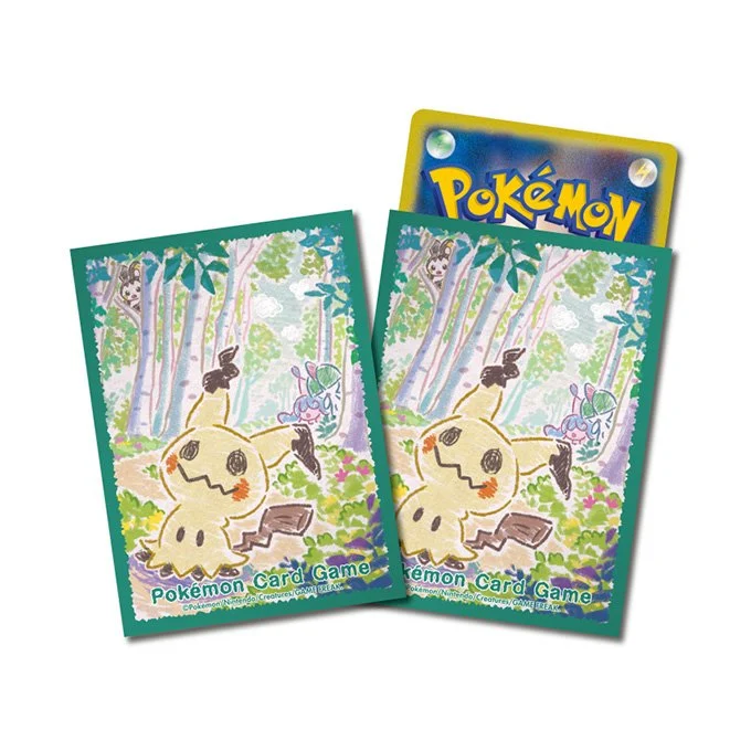 Deck Sleeves Crayon Mimikyu (Green)