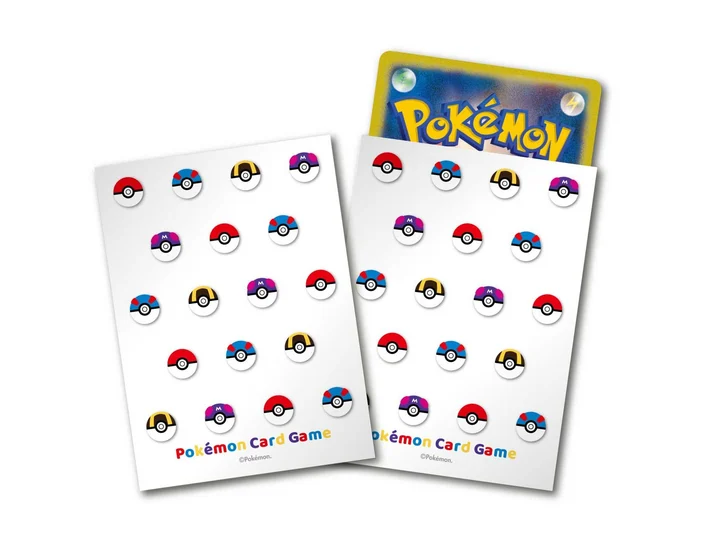 Deck Sleeves Poke Ball Design