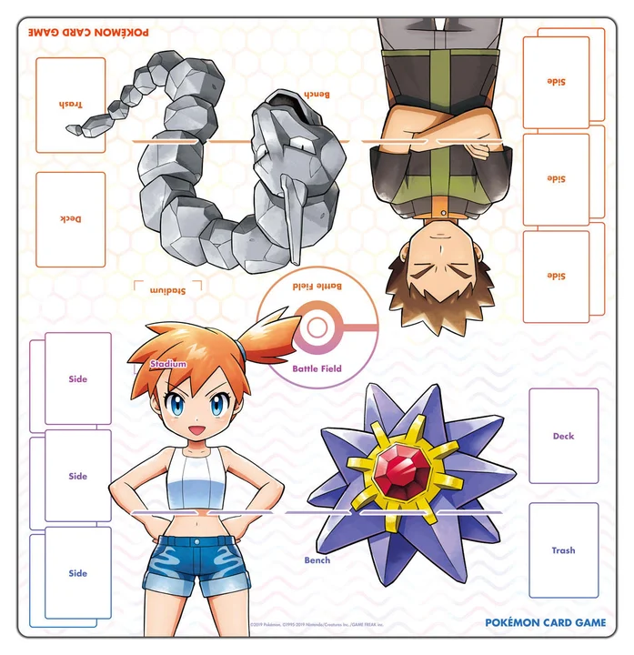 Full Size Rubber Playmat Brock VS Misty