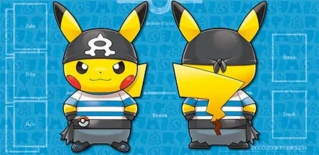 Pretend Team Aqua Grunt Pikachu Half Playmat