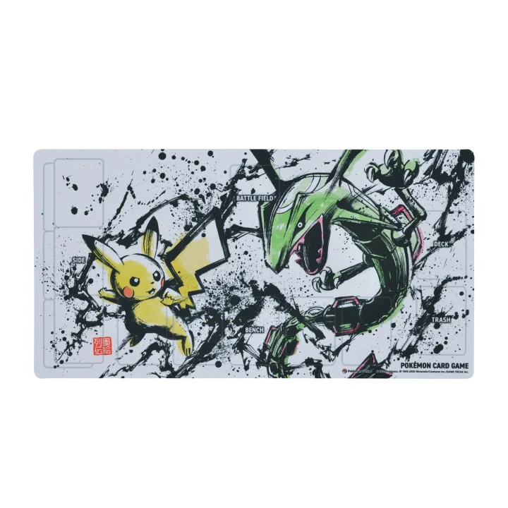 Sumi-e Series Rubber Playmat Pikachu & Rayquaza