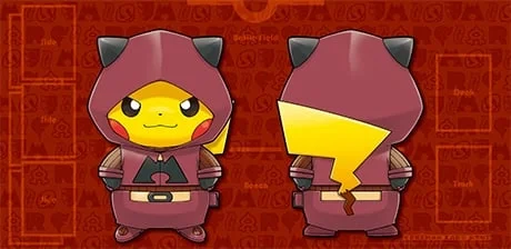 Pretend Team Magma Grunt Pikachu Half Playmat