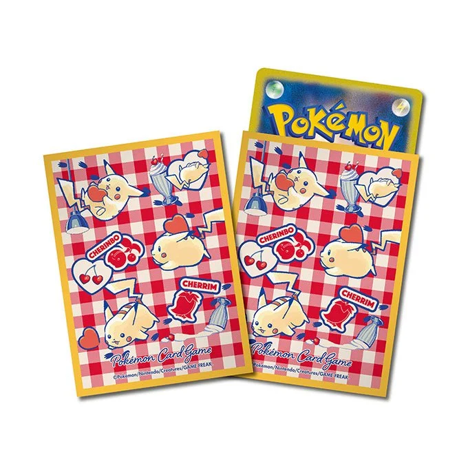 Deck Sleeves Pikachu and Heart (Orange)