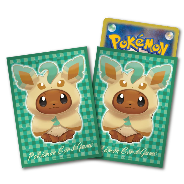 Deck Sleeves Poncho-wearing Eevee: Leafeon