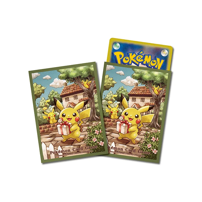 Deck Sleeves Pikachu's Gift [Green]