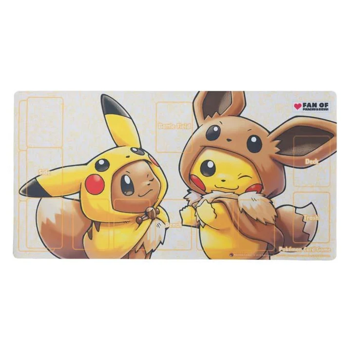 Rubber Playmat FAN OF PIKACHU & EEVEE