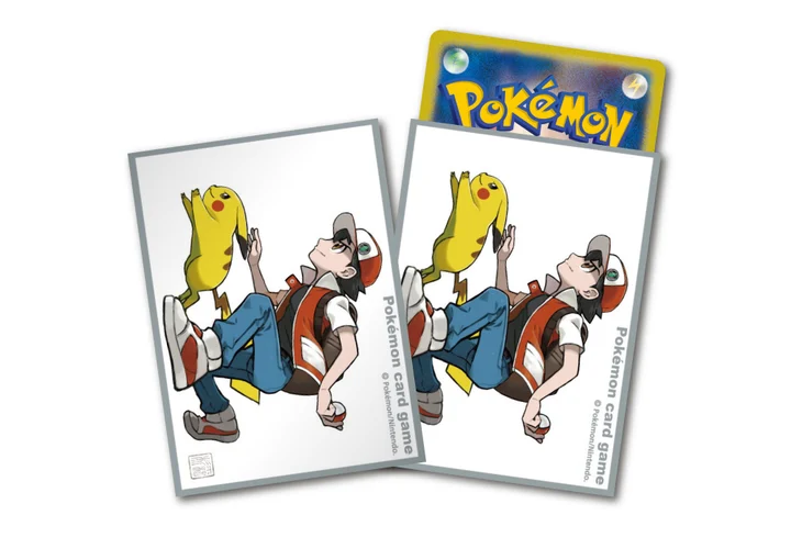 Deck Sleeves Red & Pikachu
