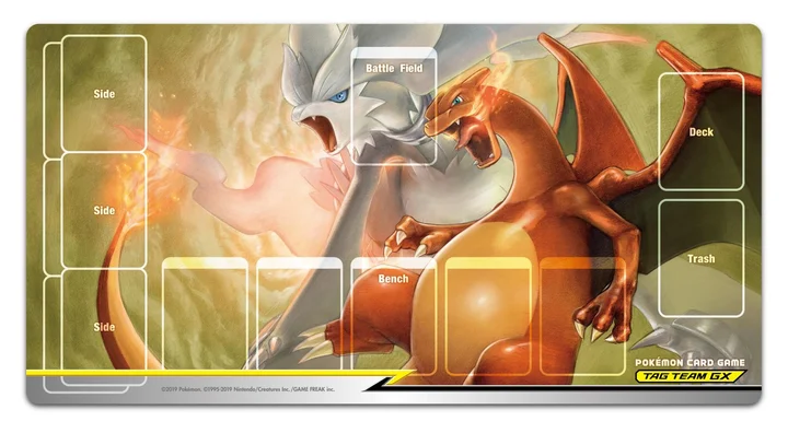 Rubber Playmat Reshiram & Charizard TAG TEAM GX