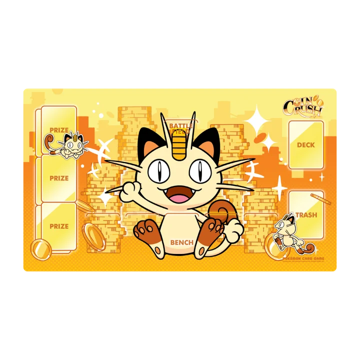Playmat Meowth and Coin Crush