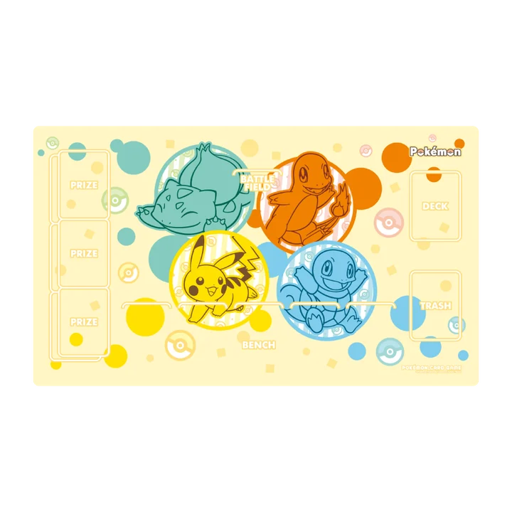Playmat Beginning of an Adventure: Pikachu · Bulbasaur · Charmander · Squirtle