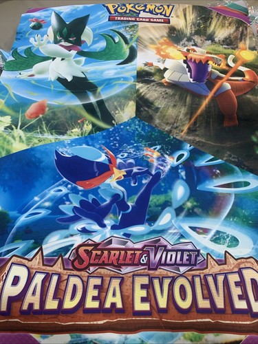 Paldea Evolved Hobby Co-Op Marketing Kit — شامل بینر دکھایا گیا ہے۔