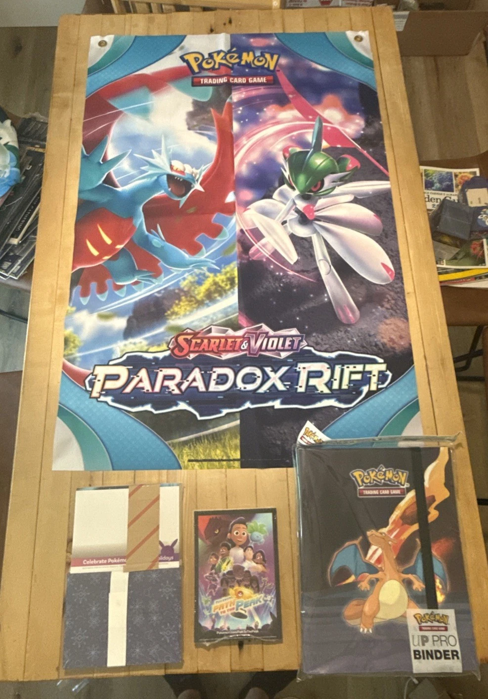 Paradox Rift Hobby Co-Op Marketing Kit — کٹ کا مواد دکھایا گیا ہے۔