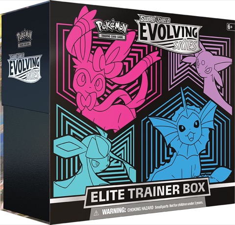 Vaporeon, Espeon, Glaceon, and Sylveon Elite Trainer Box
