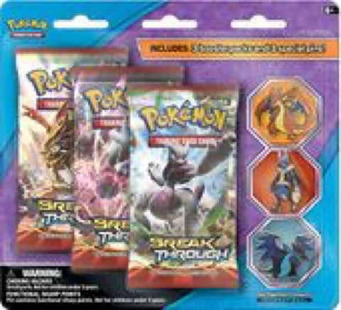 Three Mega Evolution Collector's Pins Three Pack Blister