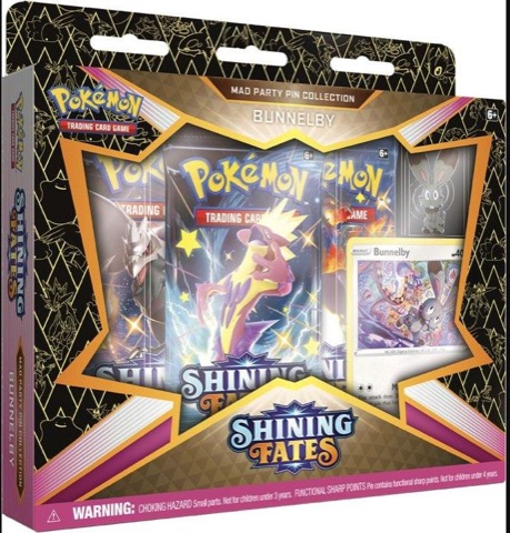 Shining Fates Mad Party Pin Collection—Bunnelby