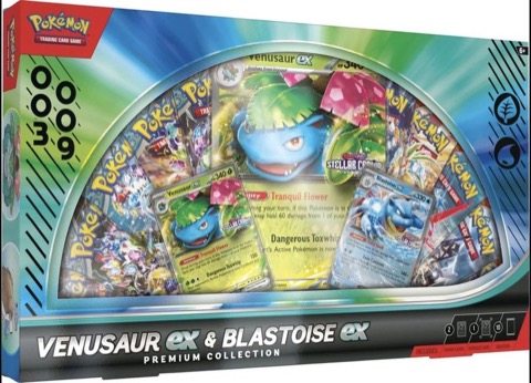 Venusaur ex & Blastoise ex Premium Collection