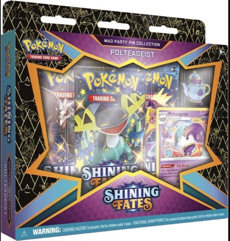 Shining Fates Mad Party Pin Collection—Polteageist
