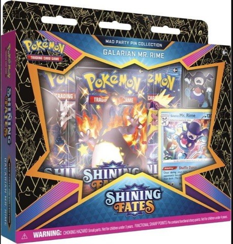 Shining Fates Mad Party Pin Collection—Galarian Mr. Rime