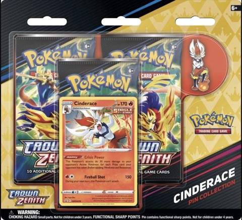 Crown Zenith Pin Collection—Cinderace
