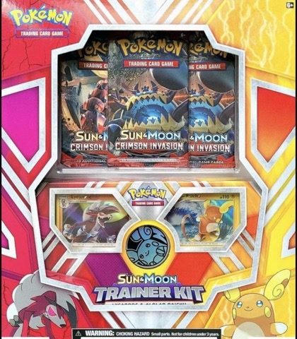 Sun & Moon Trainer Kit: Lycanroc & Alolan Raichu Box