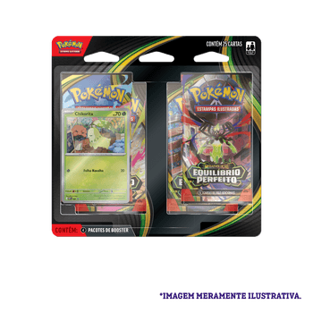 Four-Pack Blister Pokémon Chikorita ME03 Perfect Order