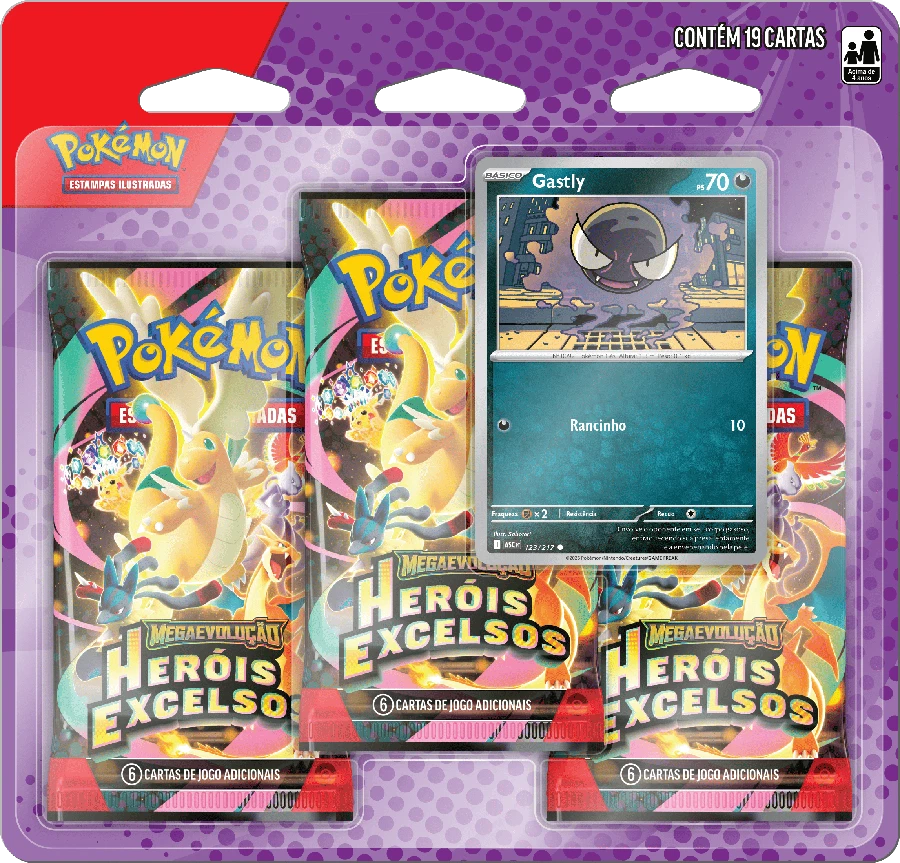Ascended Heroes 3 Pack 吸塑包装 — 鬼斯
