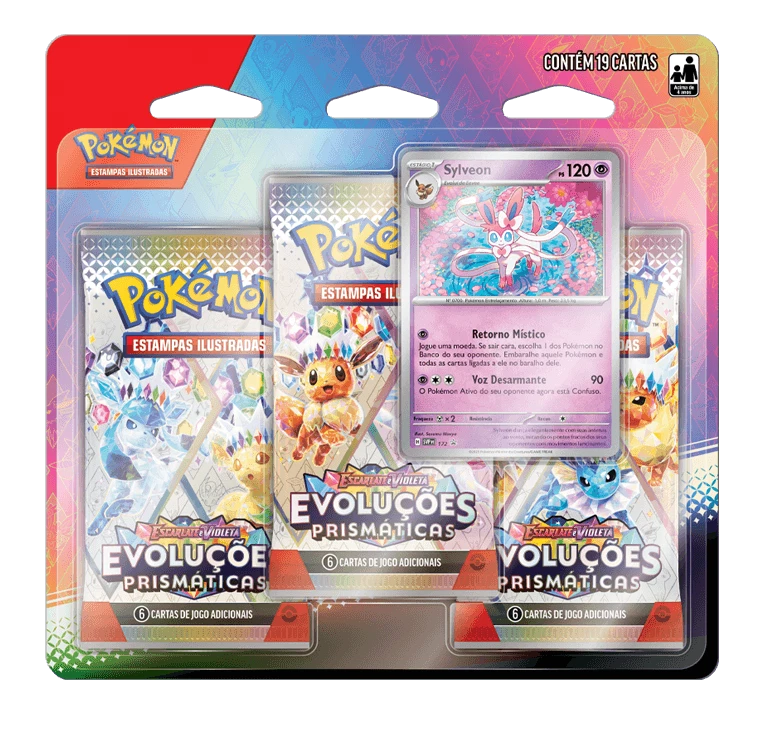 Prismatic Evolutions 3 Pack 吸塑包装 — 仙子伊布